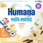 Humana Minis Milk, vanilla Yogurt, 4 x 100g