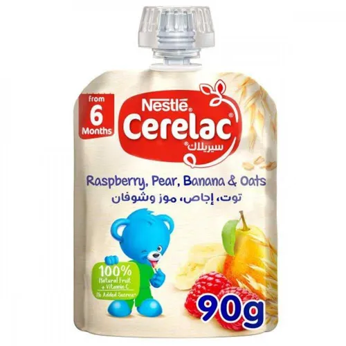Nestle Cerelac Liquid Berry, Pear, Banana & Oat, 90g Nestle Cerelac Liquid Berry, Pear, Banana & Oat, 90g - الصورة 1