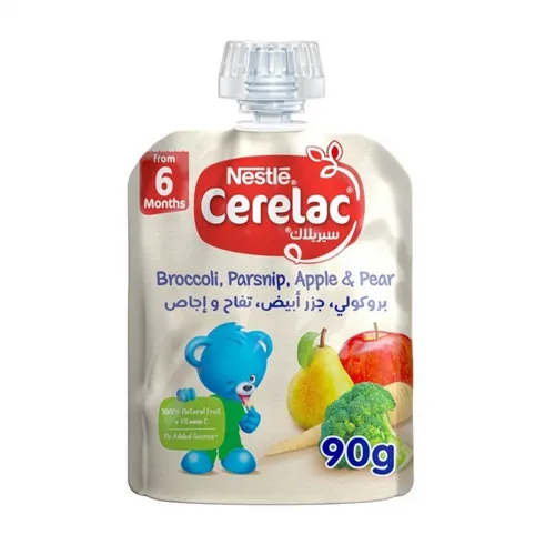 Nestle Cerelac Liquid Broccoli Parsnip Apple Pear, 90g Nestle Cerelac Liquid Broccoli Parsnip Apple Pear, 90g - الصورة 1