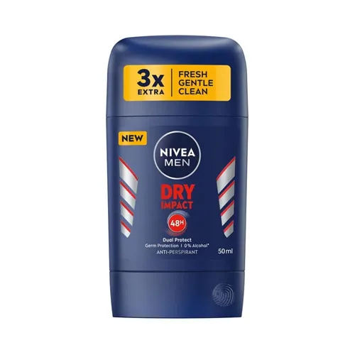 Nivea Antiperspirant Stick Dry Impact for Men, 50 ml Nivea Antiperspirant Stick Dry Impact for Men, 50 ml - Image 1