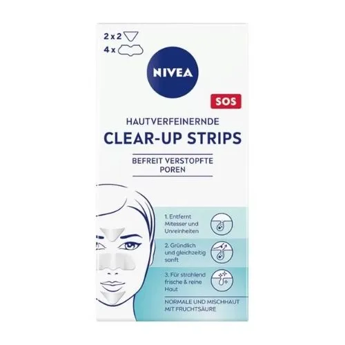 Nivea Clear-Up Strips, 6 Pieces Nivea Pore Refining Clear Up Strips, 6 Pieces - Image 1