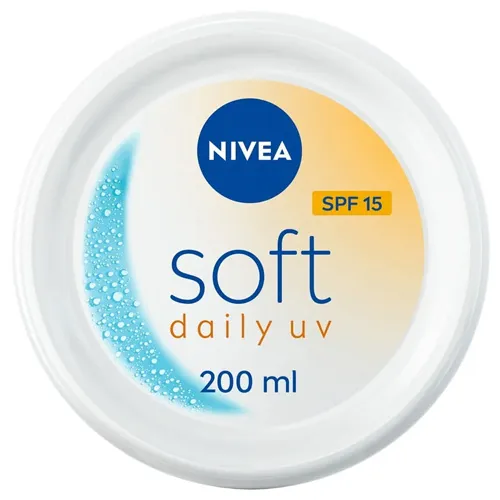 Nivea Cream Soft Daily UV Moisturizing CreamSPF 15, 200 ml Nivea Cream Soft Daily UV Moisturizing CreamSPF 15, 200 ml - Image 1