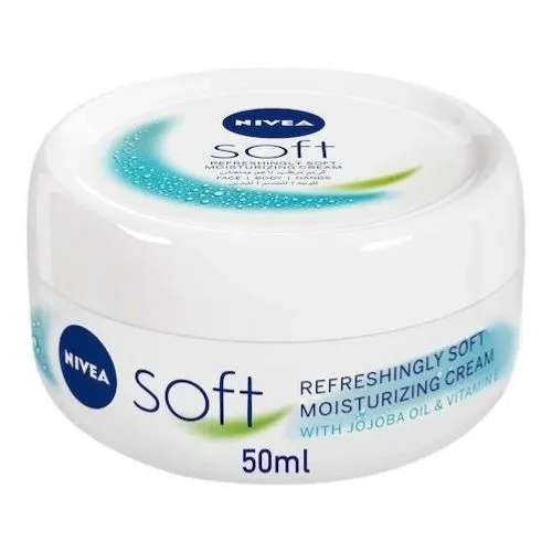 Nivea Soft Moisturizing Cream for Face, Hands and Body 50 ml Nivea Soft Moisturizing Cream for Face, Hands and Body 50 ml - Image 1