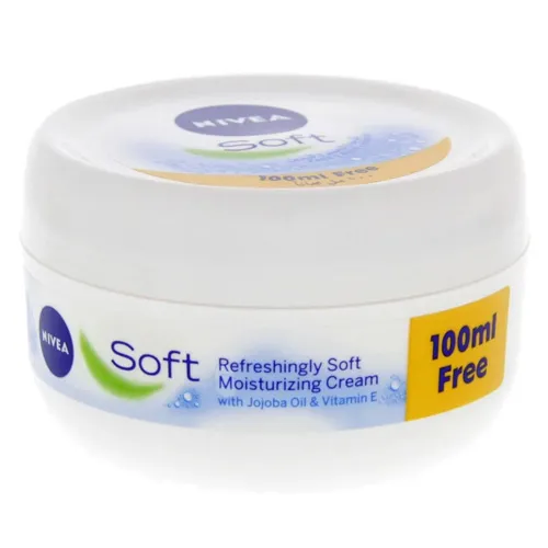 Nivea Soft Moisturizing Cream for Face, Hands and Body (Offer 200 + 100 ml) 1 Nivea Soft Moisturizing Cream for Face, Hands and Body (Offer 200 + 100 ml) - Image 1