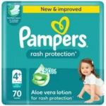 Pampers Baby Diapers Mega Pack Size +4, 70 Pcs Upto 15kg