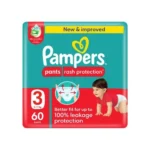 Pampers Rash Protection Diaper Pants With Aloe Vera Cream, Size 3, 60 pcs