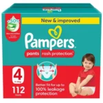 Pampers Rash Protection Diaper Pants With Aloe Vera Cream, Size 4, 112 pcs