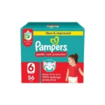 Pampers Rash Protection Diaper Pants With Aloe Vera Cream, Size 6, 56 pcs