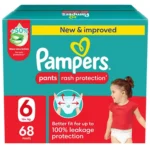 Pampers Rash Protection Diaper Pants With Aloe Vera Cream, Size 6, 68 pcs