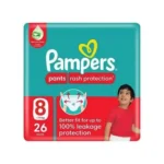 Pampers Rash Protection Diaper Pants With Aloe Vera Cream, Size 8, 26 pcs