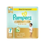 Pampers Ultimate Comfort Diapers with Aloe Vera Cream, Size 7, 35 pcs
