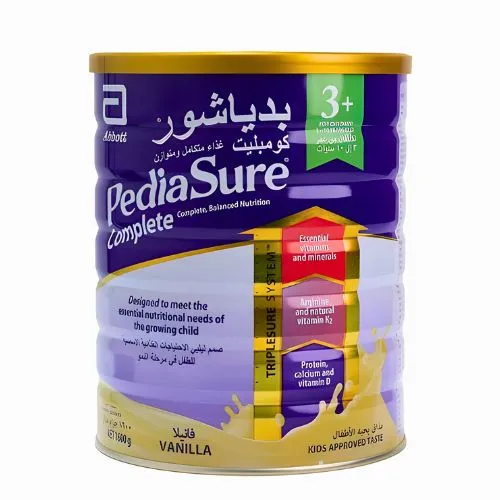 PediaSure+3 Complete Vanilla Food Supplement, 1600g PediaSure+3 Complete Vanilla Food Supplement, 1600g - الصورة 1