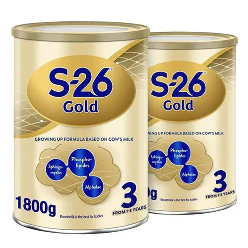 S26 Gold 3 Progress Infant Milk, 1800 x2 g ,Offers, double box S26 Gold 3 Progress Infant Milk, 1800 x2 g ,Offers, double box - الصورة 1
