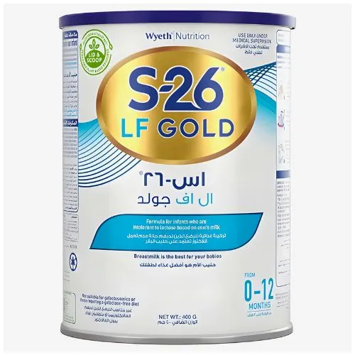 S26 LF Gold Infant Milk, Lactose Free, 400g 1 S26 LF Gold Infant Milk, Lactose Free, 400g - الصورة 1