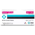 Zocor 20 mg, 30 Tablets