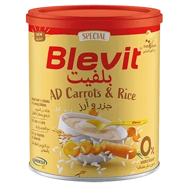 Blevit AD Plus Carrot & Rice No Added Sugar, 250g - Image 1