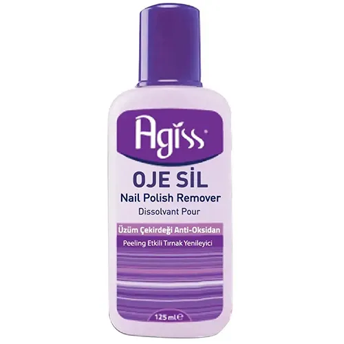 Agiss Nail Polish Remover Grape Seeds Antioxidant 125 ML Agiss Nail Polish Remover Grape Seeds Antioxidant 125 ML - Image 1