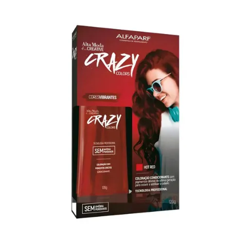 Alfaparf Alta Moda Ammonia and Peroxide-Free Temporary Hair Color - Hot Red, 120g Alfaparf Alta Moda Ammonia and Peroxide-Free Temporary Hair Color - Hot Red, 120g - Image 1
