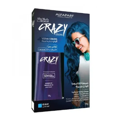 Alfaparf Alta Moda Ammonia and Peroxide-Free Temporary Hair Color - Ice Blue, 120g Alfaparf Alta Moda Ammonia and Peroxide-Free Temporary Hair Color - Ice Blue, 120g - Image 1