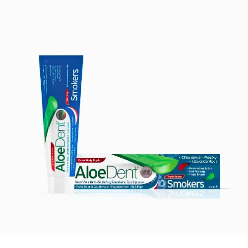 AloeDent Anti-Stain Toothpaste for Smokers with Aloe Vera, 100ml AloeDent Anti-Stain Toothpaste for Smokers with Aloe Vera, 100ml - الصورة 1
