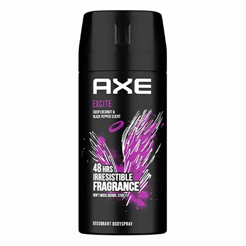 Axe Deodorant Body Spray, Excite for Men, 120ml Axe Deodorant Body Spray, Excite for Men, 120ml - Image 1