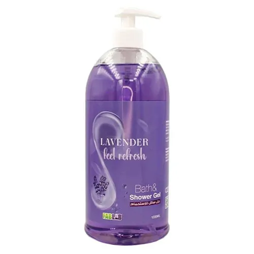 FabLab Bath & Shower Gel Lavendar 1000ml FabLab Bath & Shower Gel Lavendar 1000ml - Image 1