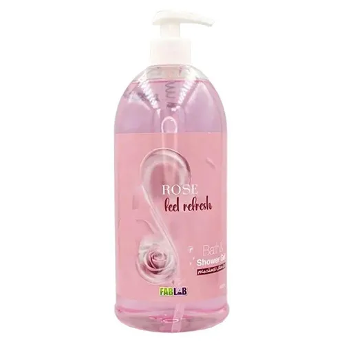 FabLab Rose Bath and Shower Gel 1000ml FabLab Rose Bath and Shower Gel 1000ml - Image 1