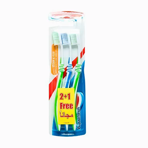 Flex Medium Toothbrush - Aquafresh, (2+1 Free) Flex Medium Toothbrush - Aquafresh, (2+1 Free) - Image 1