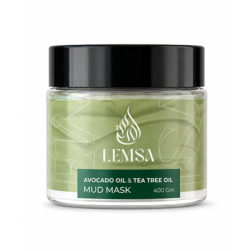 Lemsa Clay Mask with Avocado Oil and Tea Tree, 400g 1 Lemsa Clay Mask with Avocado Oil and Tea Tree, 400g - Image 1