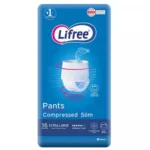 Lifree Adult Diaper Pants For Normal Incontinence, Compressed, Slim XLL, 16 pcs