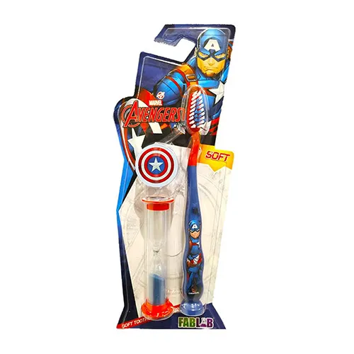 Marvel FabLab Kids Toothbrush,Avengers With Sand Timer Marvel FabLab Kids Toothbrush,Avengers With Sand Timer - الصورة 1