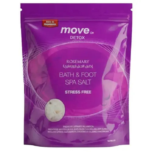 Move On Detox Bath & Foot Spa Salt with Rosemary 1000g Move On Detox Bath & Foot Spa Salt with Rosemary 1000g - Image 1
