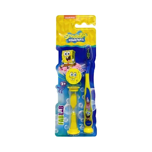 Nickelodeon FABLAB Battery Operated Kids Toothbrush,SpongeBob With Sand Timer Nickelodeon FabLab Battery Operated Kids Toothbrush,SpongeBob With Sand Timer - Image 1
