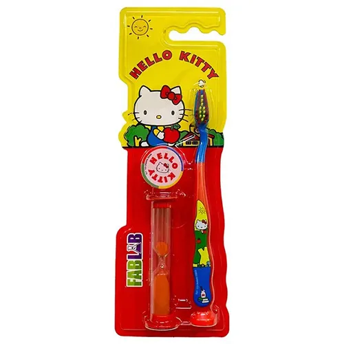 Nickelodeon FabLab Battery Operated Kids Toothbrush, Hello Kitty With Sand Timer Nickelodeon FabLab Battery Operated Kids Toothbrush, Hello Kitty With Sand Timer - الصورة 1