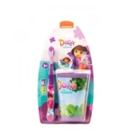 Nickelodeon FabLab Kids Toothbrush with Lid and Cup,Dora