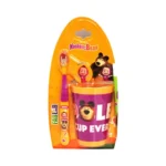 Nickelodeon FabLab Kids Toothbrush with Lid and Cup,Masha & Bear