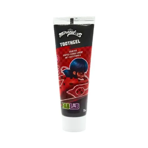 Nickelodeon FabLab Miraculous Strawberry Toothpaste for Children, 75 ml Nickelodeon FabLab Miraculous Strawberry Toothpaste for Children, 75 ml - Image 1