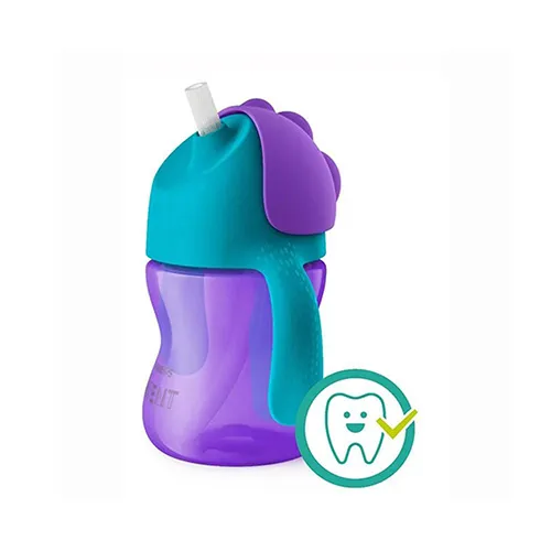 Philips Avent Flexible Straw Cup, 9m+, Assorted Colors, 200ml 2 Philips Avent Flexible Straw Cup, 9m+, Assorted Colors, 200ml - Image 1