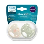 Philips Avent Ultra Soft Pacifiers, 2 pack 091/07