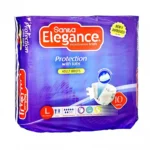 Sanita Elegance Adult Incontinence Briefs,  Large, 10 pcs