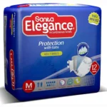 Sanita Elegance Adult Incontinence Briefs, Medium, 12 pcs