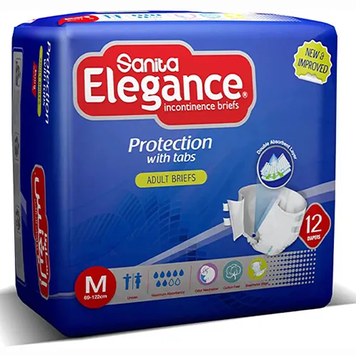 Sanita Elegance Adult Incontinence Briefs, Medium, 12 pcs Sanita Elegance Adult Incontinence Briefs, Medium, 12 pcs - Image 1