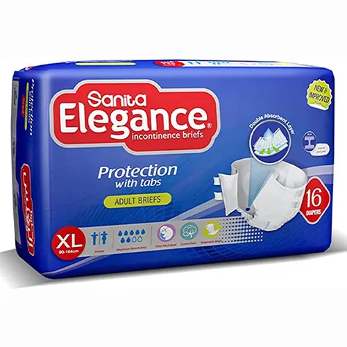 Sanita Elegance Adult Incontinence Briefs, X Large, 16 pcs Sanita Elegance Adult Incontinence Briefs, X Large, 16 pcs - Image 1