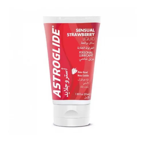 Strawberry Flavored Intimate Lubricant Gel by Astroglide, 35ml Strawberry Flavored Intimate Lubricant Gel by Astroglide, 35ml - Image 1