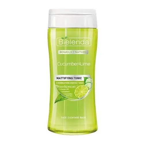 Bielenda Cucumber & Lime Mattifying Anti-Shine Toner, 200ml Bielenda Cucumber & Lime Mattifying Anti-Shine Toner, 200ml - الصورة 1