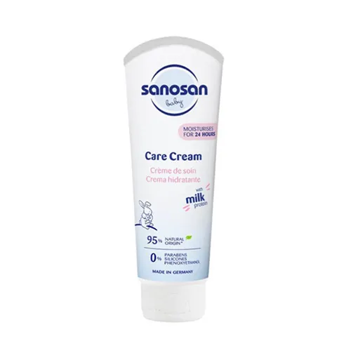 Sanosan Baby Care Cream with Milk Protein, 100ml 2 سانوسان بيبي كريم العناية ببشرة الأطفال ببروتين الحليب ، 100 مل - الصورة 1