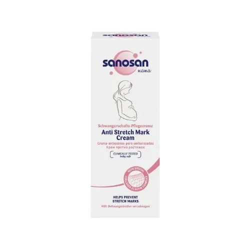 Sanosan Mama Stretch Mark Cream, 200ml سانوسان ماما كريم لعلامات تمدد الجلد ، 200 مل - الصورة 1